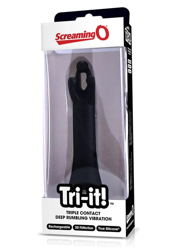 Charged Female Sex Toys Tri It Silicone USB Rechargeable Clitoral Stimulation Vibrator Waterproof