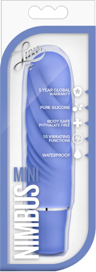 Blush Novelties Female Sex Toys Nimbus Mini Multi Function Vibrator Dildo Sex Toy Adult Pleasure Periwinkle
