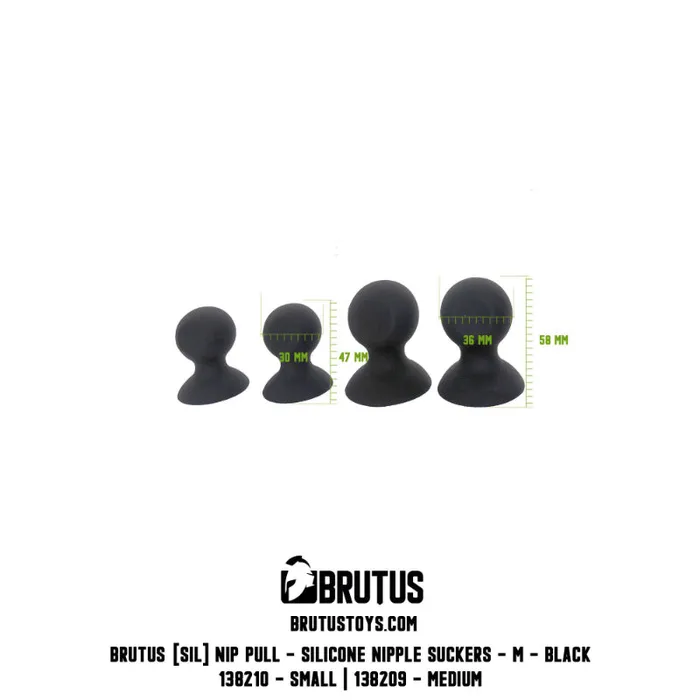 Brutus Female Sex Toys Nip Pull Silicone Nipple Suckers M