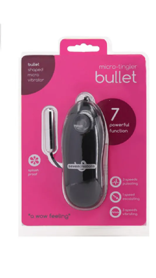 Micro Tingler Bullet Silver Seven Creations Female Sex Toys