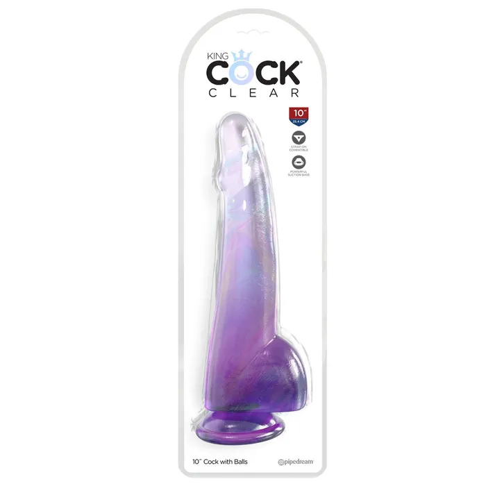 Dildos King Cock Clear 10 Cock with Balls Pipedream Dildos King Cock Clear 10 Cock with Balls Pipedream