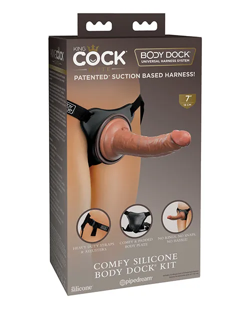 King Cock Elite Comfy Silicone Body Dock Kit Pipedream Female Sex Toys