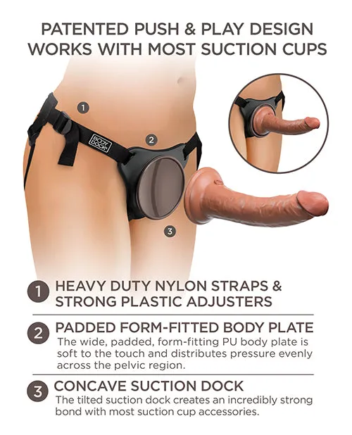 King Cock Elite Comfy Silicone Body Dock Kit Pipedream Female Sex Toys