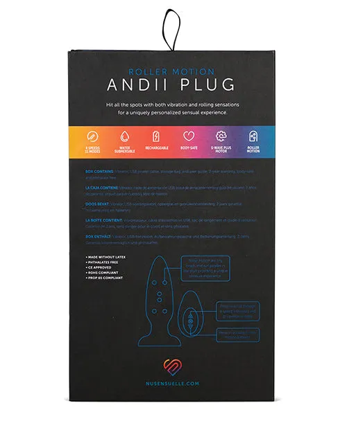 Nu Sensuelle Anal Nu Sensuelle Andii Vertical Roller Motion Butt Plug